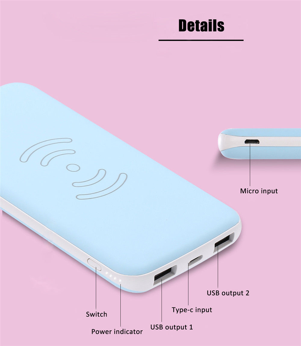 w 10000 mAh high capacity power bank Portable power bank for small electronic products, mobile phone etc-01 (8)